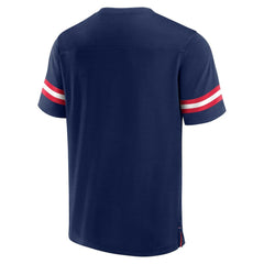 New England Patriots Jersey Tackle V-Neck T-Shirt | NFL Outlet