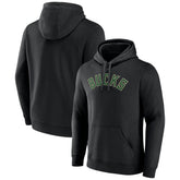 Black Milwaukee Bucks Wordmark Alternate Pullover Hoodie | NBA
