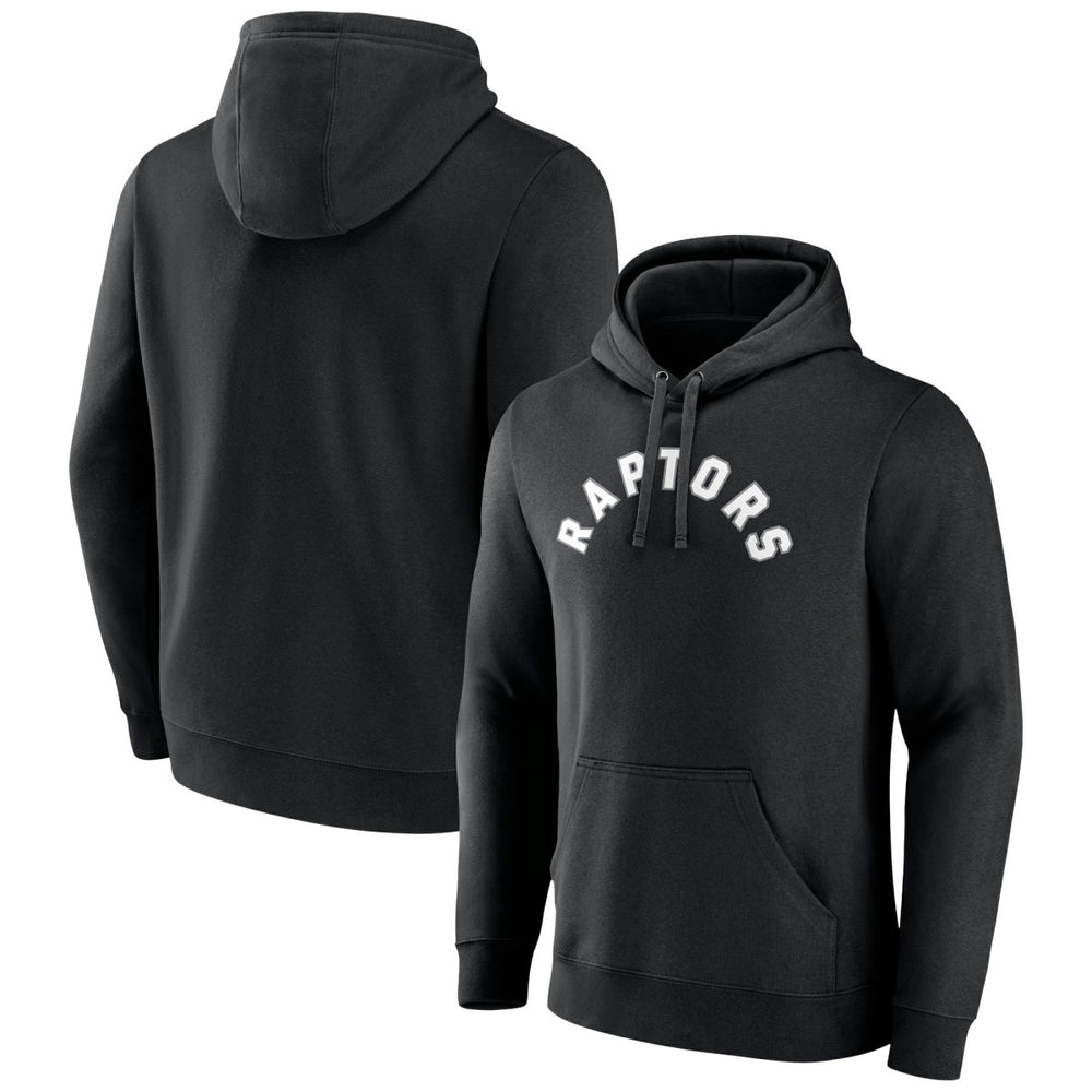 Black Toronto Raptors Wordmark Team Logo Pullover Hoodie | NBA