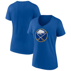 Buffalo Sabres Women's Team Logo V-Neck T-Shirt - NHL T-shirts