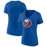 New York Islanders Women's Team Logo V-Neck T-Shirt - NHL T-shirts