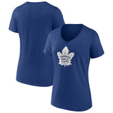 Toronto Maple Leafs Women's Team Logo V-Neck T-Shirt - NHL T-shirts