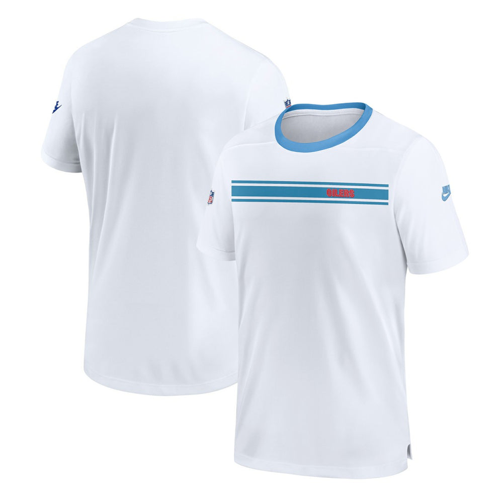 Tennessee Titans Oilers Throwback Sideline Coach Alternate Performance T-Shirt | NFL Discount