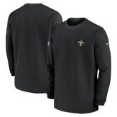 New Orleans Saints 2023 Sideline Throwback Heavy Brushed Waffle Long Sleeve Top | NFL Discount