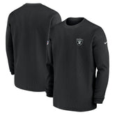Las Vegas Raiders 2023 Sideline Throwback Heavy Brushed Waffle Long Sleeve Top | NFL Outlet