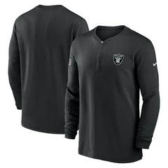 Las Vegas Raiders 2023 Sideline Performance Long Sleeve Tri-Blend Quarter-Zip Top | NFL US