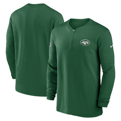 New York Jets 2023 Sideline Performance Long Sleeve Tri-Blend Quarter-Zip Top | NFL New