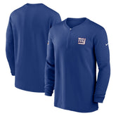 New York Giants 2023 Sideline Performance Long Sleeve Tri-Blend Quarter-Zip Top | NFL Hot