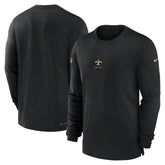 New Orleans Saints 2023 Sideline Performance Long Sleeve T-Shirt | NFL US