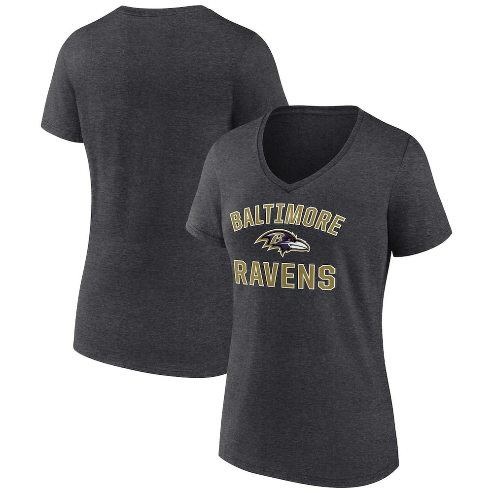 Baltimore Ravens Women's Victory Arch Team V-Neck T-Shirt | NFL Discount