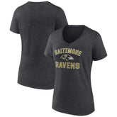 Baltimore Ravens Women's Victory Arch Team V-Neck T-Shirt | NFL Discount