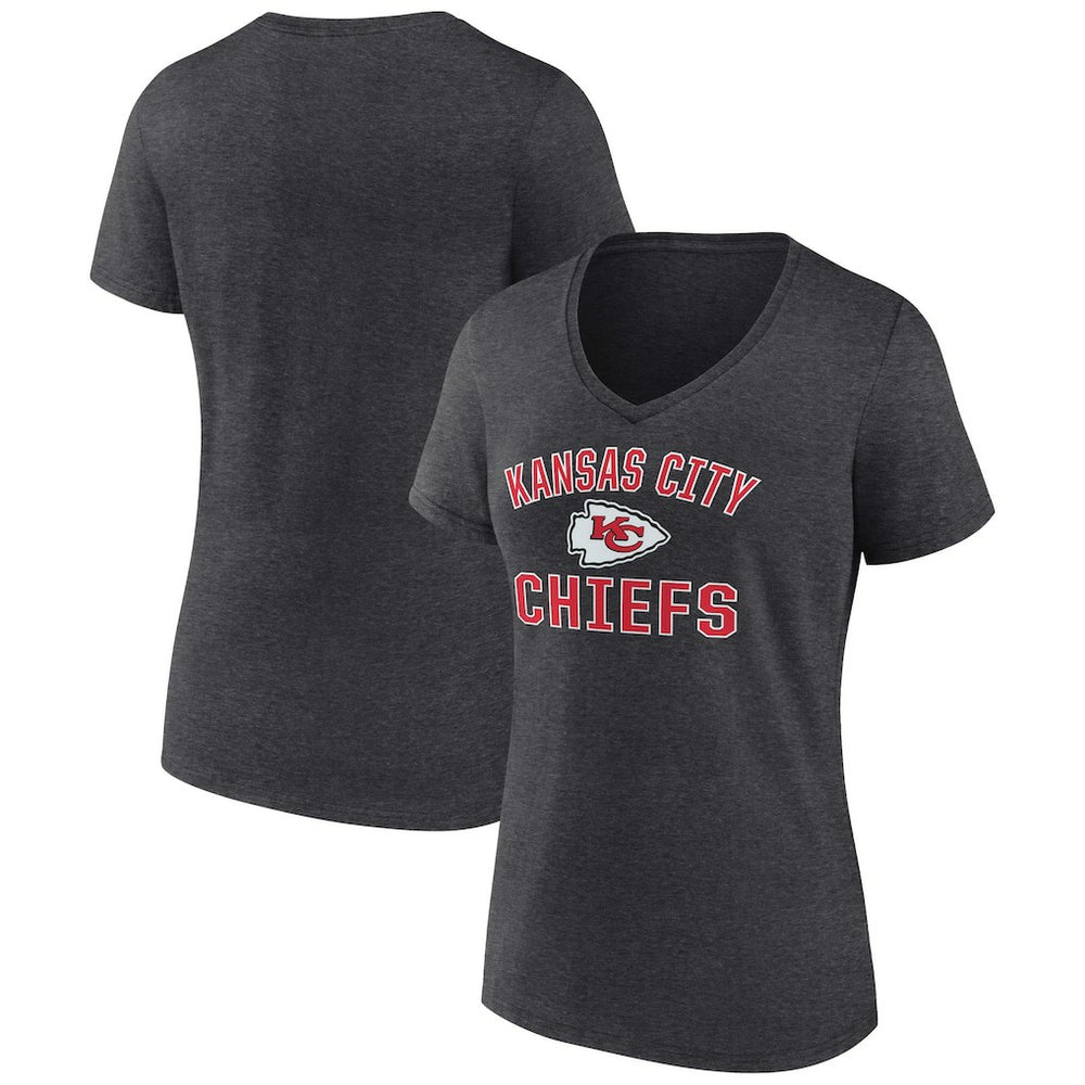 Kansas City Chiefs Women's Victory Arch Team V-Neck T-Shirt | NFL New
