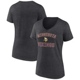Minnesota Vikings Women's Victory Arch Team V-Neck T-Shirt | NFL Outlet