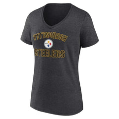 Pittsburgh Steelers Women's Victory Arch Team V-Neck T-Shirt | NFL On sale