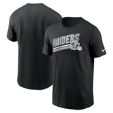 Las Vegas Raiders Essential Blitz Lockup T-Shirt | NFL Discount