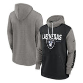 Las Vegas Raiders Fashion Color Block Pullover Hoodie | NFL Hot
