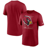 Arizona Cardinals Legend Yard Lines Performance T-Shirt | NFL Sale
