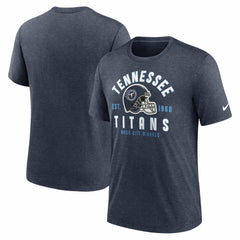 Tennessee Titans Helmet Tri-Blend T-Shirt | NFL New