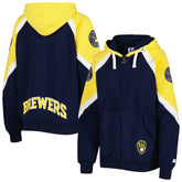 Milwaukee Brewers Starter Women's Hail Mary Full-Zip Hoodie - MLB Hoodies