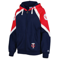 Minnesota Twins Starter Women's Hail Mary Full-Zip Hoodie - MLB Hoodies