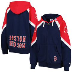 Boston Red Sox Starter Women's Hail Mary Full-Zip Hoodie - MLB Hoodies