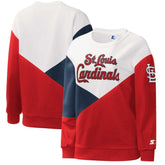 St. Louis Cardinals Starter Women's Shutout Pullover Sweatshirt - MLB Pullover