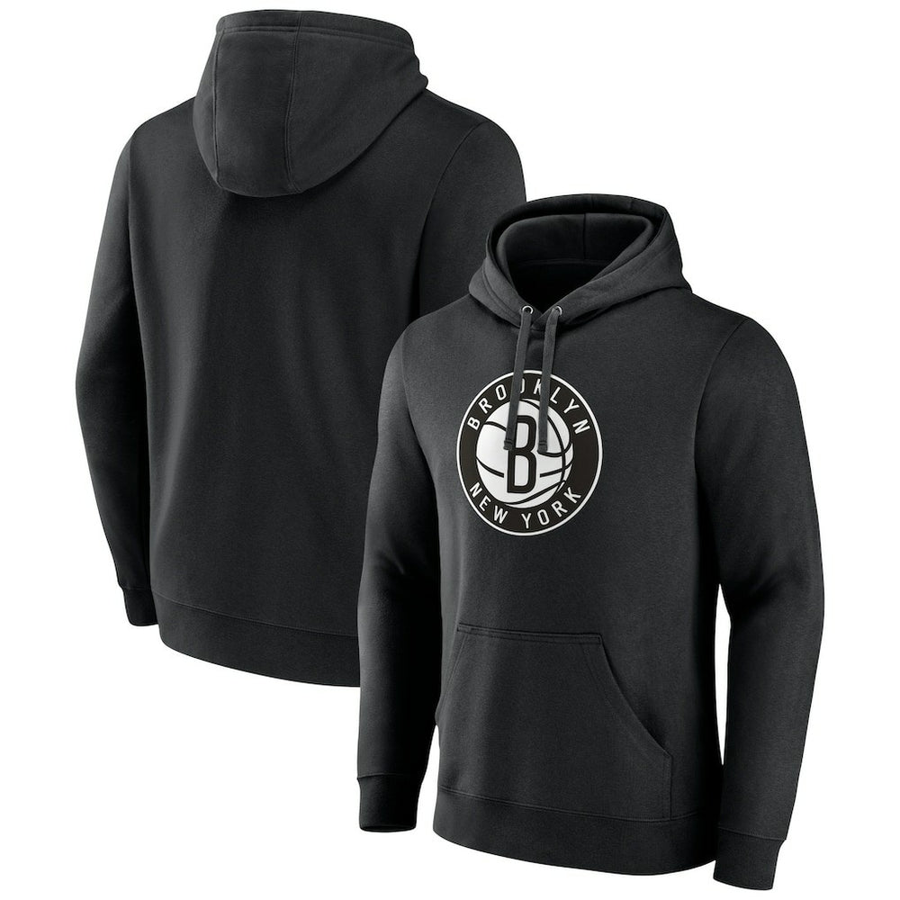 Black Brooklyn Nets Alternate Logo Pullover Hoodie | NBA