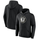 Black Brooklyn Nets Alternate Logo Pullover Hoodie | NBA