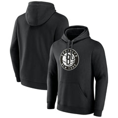 Black Brooklyn Nets Alternate Logo Pullover Hoodie | NBA