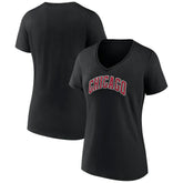 Black Chicago Bulls Women's Alternate Logo V-Neck T-Shirt sale | NBA