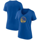 Royal Golden State Warriors Women's Alternate Logo V-Neck T-Shirt sale | NBA