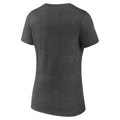Charcoal Utah Jazz Women's Logo V-Neck T-Shirt | NBA