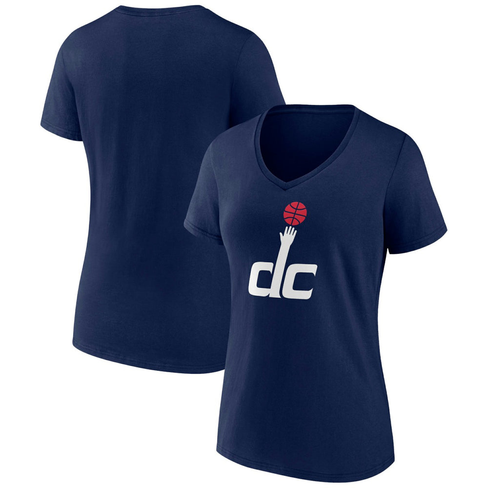 Navy Washington Wizards Women's Alternate Logo V-Neck T-Shirt | NBA