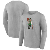 Gray Boston Celtics Alternate Logo Long Sleeve T-Shirt | NBA