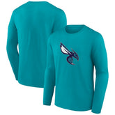 Aqua Charlotte Hornets Alternate Logo Long Sleeve T-Shirt | NBA