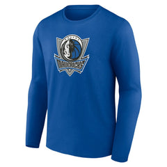 Royal Dallas Mavericks Alternate Logo Long Sleeve T-Shirt sale | NBA