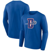 Royal Detroit Pistons Alternate Logo Long Sleeve T-Shirt sale | NBA
