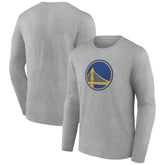 Gray Golden State Warriors Alternate Logo Long Sleeve T-Shirt sale | NBA