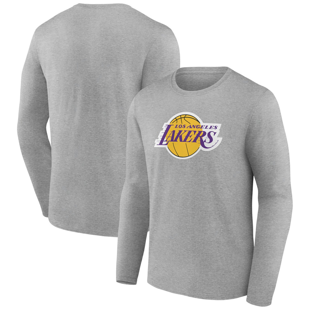 Gray Los Angeles Lakers Alternate Logo Long Sleeve T-Shirt | NBA