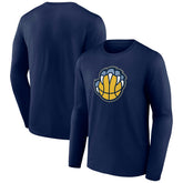 Navy Memphis Grizzlies Alternate Logo Long Sleeve T-Shirt | NBA