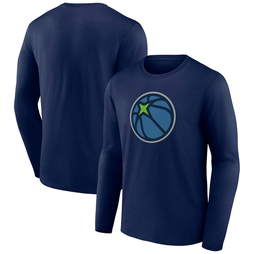 Navy Minnesota Timberwolves Alternate Logo Long Sleeve T-Shirt | NBA