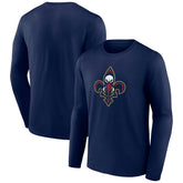 Navy New Orleans Pelicans Alternate Logo Long Sleeve T-Shirt | NBA
