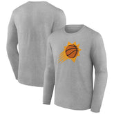 Gray Phoenix Suns Alternate Logo Long Sleeve T-Shirt | NBA