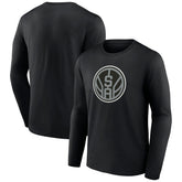 Black San Antonio Spurs Alternate Logo Long Sleeve T-Shirt | NBA