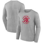 Gray Toronto Raptors Alternate Logo Long Sleeve T-Shirt | NBA
