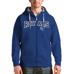 Kansas City Royals Antigua Team Logo Victory Full-Zip Hoodie - MLB Hoodies