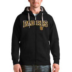 San Diego Padres Antigua Team Logo Victory Full-Zip Hoodie - MLB Hoodies