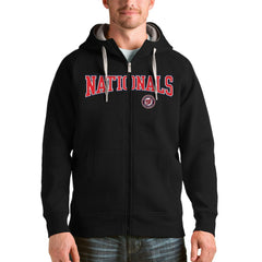 Washington Nationals Antigua Team Logo Victory Full-Zip Hoodie - MLB Hoodies