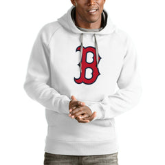 Boston Red Sox Antigua Victory Pullover Team Logo Hoodie - MLB Hoodies