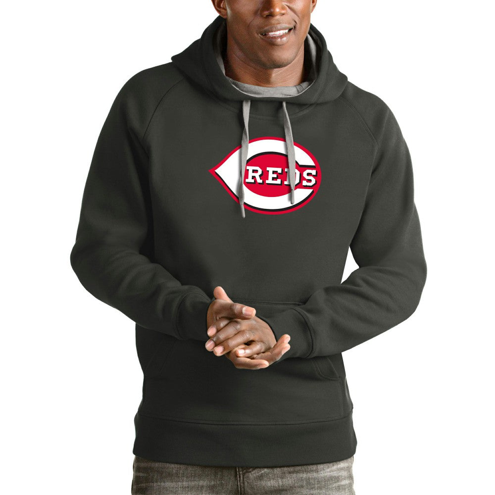 Cincinnati Reds Antigua Victory Pullover Team Logo Hoodie - MLB Hoodies